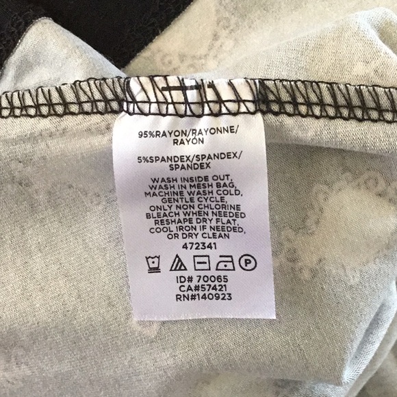 ☀️SPRING SALE☀️ Loft Black Print Sleeveless Tank Dress NWT XXSP - Picture 6 of 6